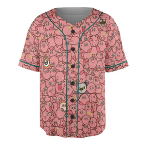 Cute Kirby Waddle Doo Bandana Waddle Dee Meta Knight Kirby's Characters Unisex Baseball Jersey
