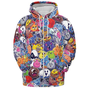 Slimes Dragon Quest All-over Print Hoodie