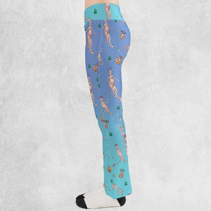 Who You Callin' One-eyed Shrimp Sea-Monkeys Flare Leggings