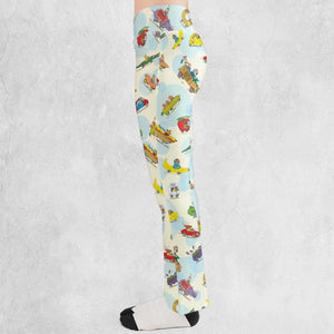 The Busy World of Richard Scarry Flare Leggings