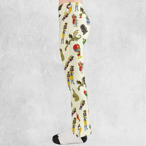 Herculoids and The Rest Of Hanna Barbera Space Stars Flare Leggings