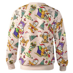 Garfield And Odie Christmas Sleigh Cardigan
