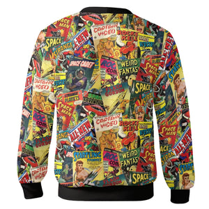 Vintage Science Fiction Sci-Fi Cardigan