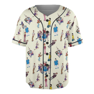 The New Adventures of Gilligan Pattern Unisex Baseball Jersey