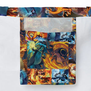 Charizard Ice Fire Dragon Combat Large Tote Bag
