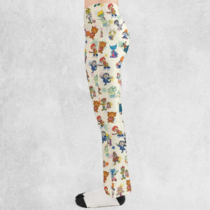 Parappa the Rapper Characters Flare Leggings