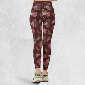 Slimer Ecto-1 Proton Pack Floral Ghostbusters Legging