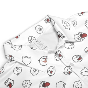 Super Mario Boo Pattern AOP Men/Women Polo Shirt