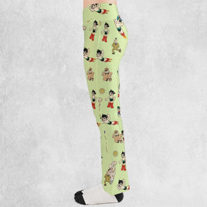 Astro Boy Characters Flare Leggings