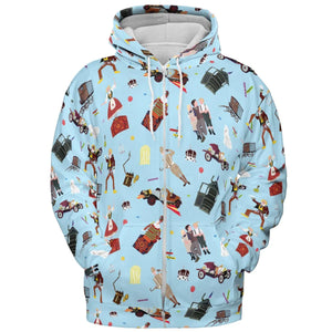 Chitty Chitty Bang Bang Patterns All-over Print Hoodie