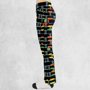 BurgerTime Arcade Game Flare Leggings