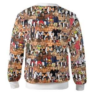 85-86 Wrestling Roster - Wrestling Cardigan