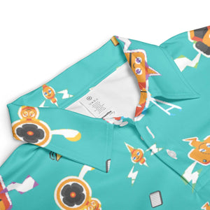 Pixel Rotom Electric Pokemon AOP Men/Women Polo Shirt