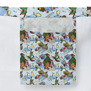 Robin Hood Characters Pattern Large Tote Bag