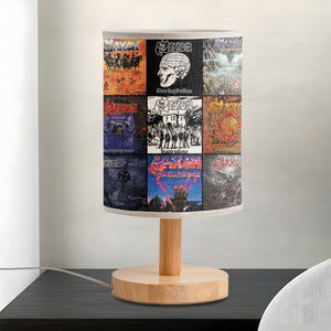 Saxon Fabric Lamp Heavy Metal Titans Album Art Collection