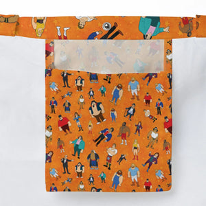 80s Hulk Rock 'n' Wrestling Characters Large Tote Bag