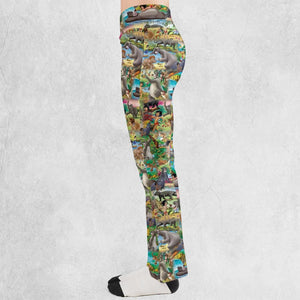The Jungle Book Rudyard Kipling Seamless Flare Leggings