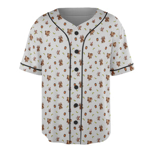 Nintendo Donkey Kong Characters Pattern Unisex Baseball Jersey