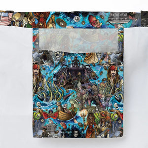 Travel And Fight Pirates of the Caribbean Large Tote Bag