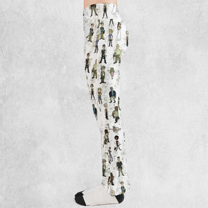 The Walking Dead Characters as Cartoons Flare Leggings