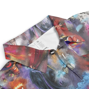 Watercolor Villains AOP Men/Women Polo Shirt