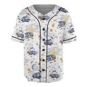 Millennium Falcon Patterns Star Wars Unisex Baseball Jersey