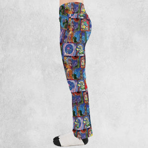 Beauty And The Beast Story Windows Flare Leggings