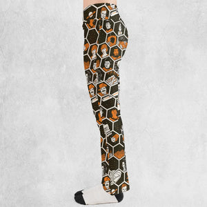 TrekToon Star Trek Hive Pattern Flare Leggings