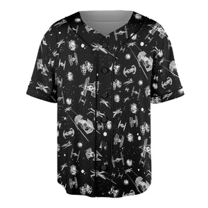 Space Ship Battle Star Wars Unisex Baseball Jersey