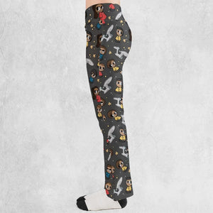 Cute Space Star Trek Flare Leggings