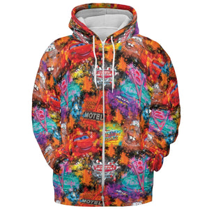 Neon Radiator Spring Cars All-over Print Hoodie