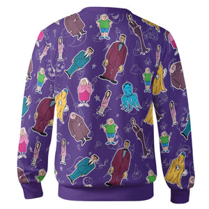 The Addams Family Cartoon Cardigan