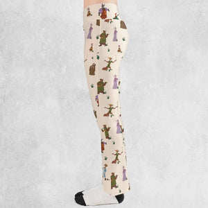 Oo-de-lally Robin Hood Characters Flare Leggings