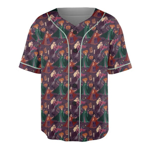 Sanderson Sisters Pattern Unisex Baseball Jersey