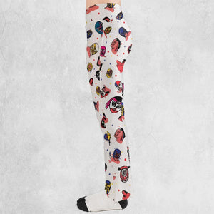 Lucha Libre Wrestling Flare Leggings