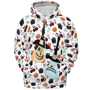 All-over Print Hoodie - KUTJMNJV - - 3