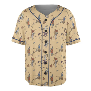 The Medieval Marginalia Killer Rabbit Monty Python Unisex Baseball Jersey