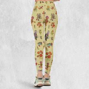 Fraggle Rock Characters Legging