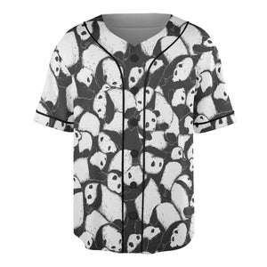 Lazy Day Panda Pattern Unisex Baseball Jersey