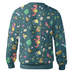 Cute Doodle Dungeons Cardigan