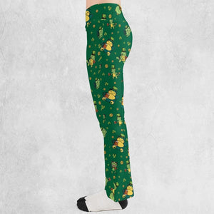 Happy St. Patrick day Pokemon Green Flare Leggings
