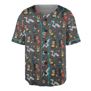 Cute Space Star Trek Unisex Baseball Jersey