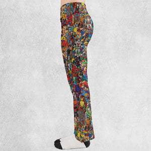MOTU's Characters Figure Pattern He-man and The Masters of The Universe Flare Leggings