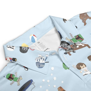 Go Fishing with Star Wars Characters AOP Men/Women Polo Shirt
