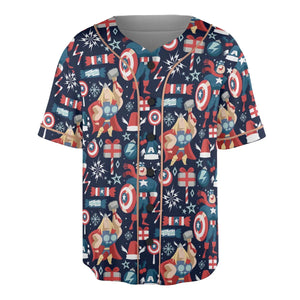 Marvelous Christmas Unisex Baseball Jersey