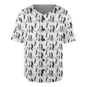 Frankenstein And Bride Dance Movies Dance Scene Mashup Unisex Baseball Jersey