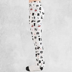 Legandary Bands Mashup Flare Leggings