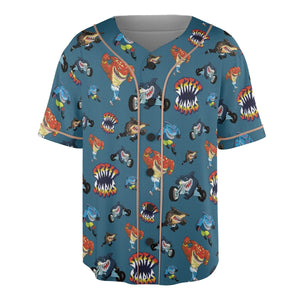 Ripster Slash Street Sharks Unisex Baseball Jersey