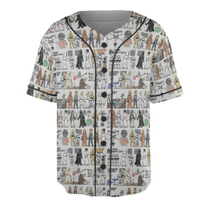 Egyptian Galaxy Wars Unisex Baseball Jersey