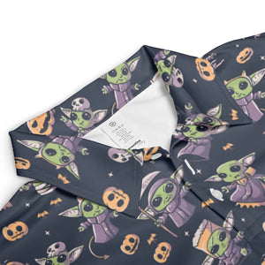 Cute Baby Yoda Halloween Pattern AOP Men/Women Polo Shirt